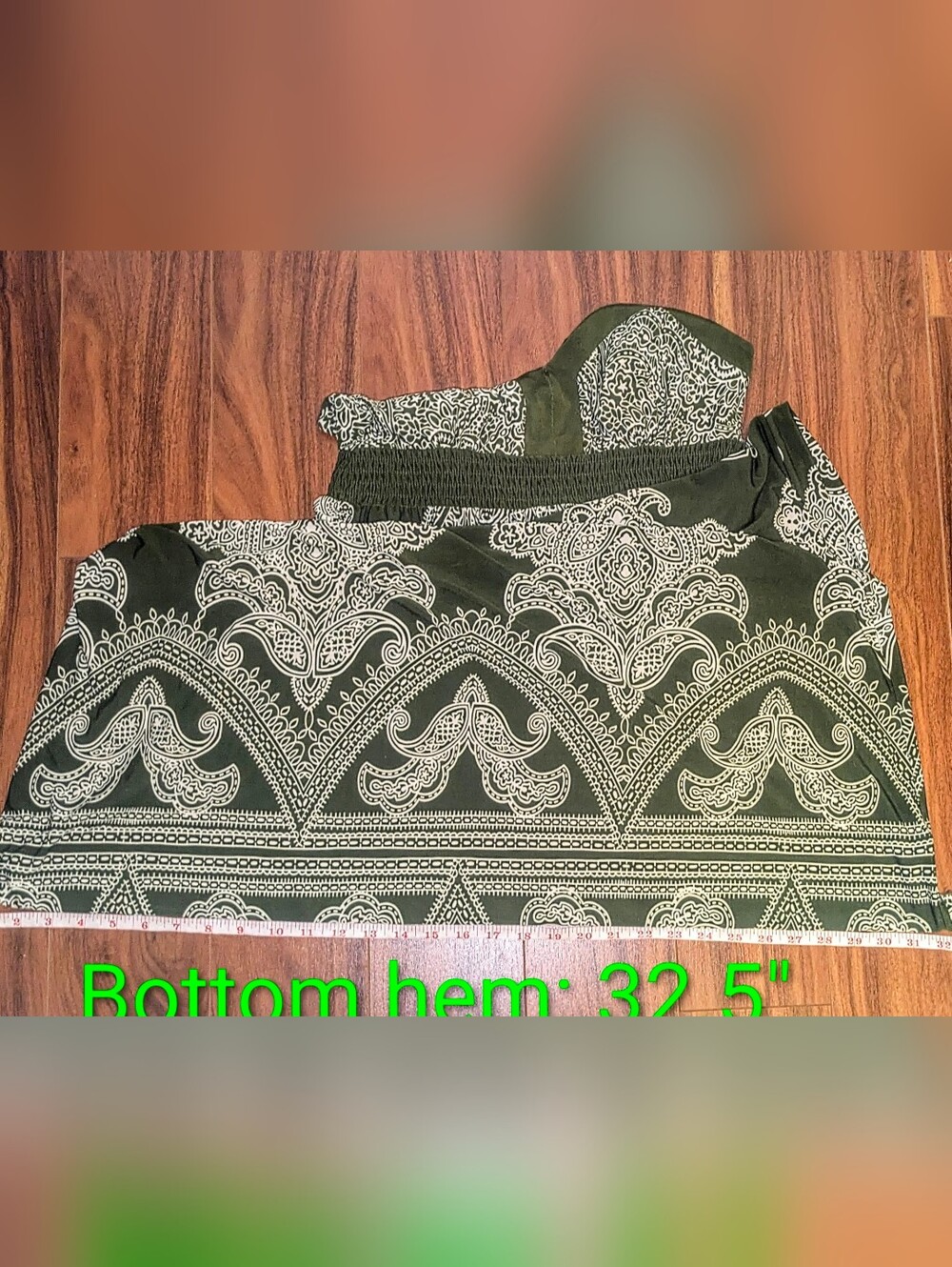 APT. 9 Paisley Spaghetti Strap Sleeveless Smocked Empire Waist Maxi Dress - M - Picture 9 of 16